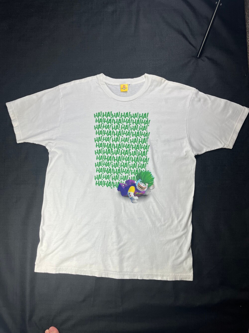 LEGO Batman White Large T-shirt Joker Graphic Short Sleeve Shirt